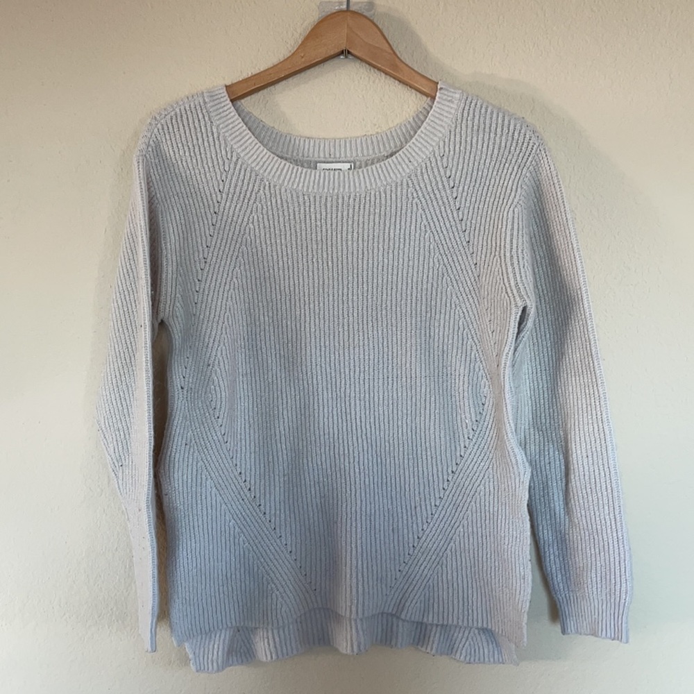 Gentle Fawn pullover Sweater gray knit side slit XS wool blend - Picture 3 of 4